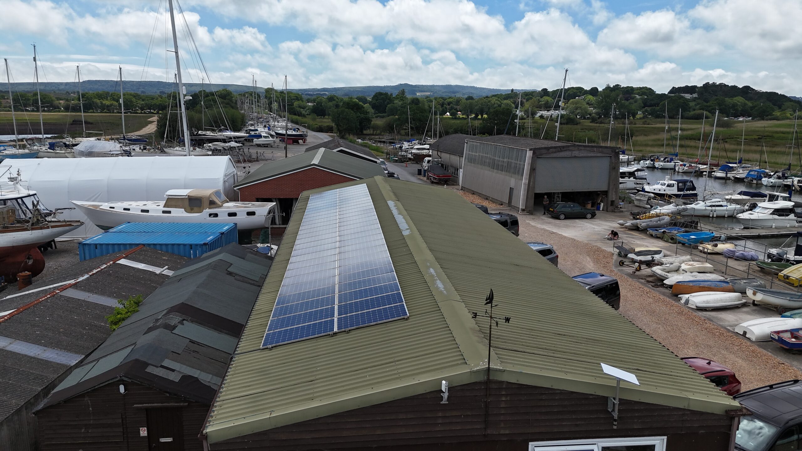 commercial solar installation dorset